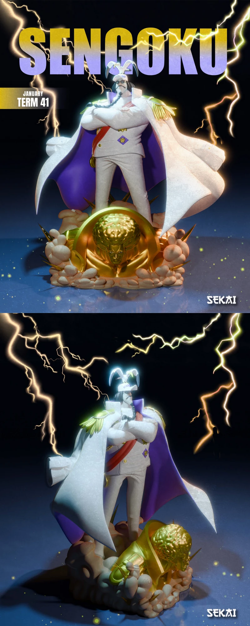 Sengoku Sculpture and But STL model for 3D printing