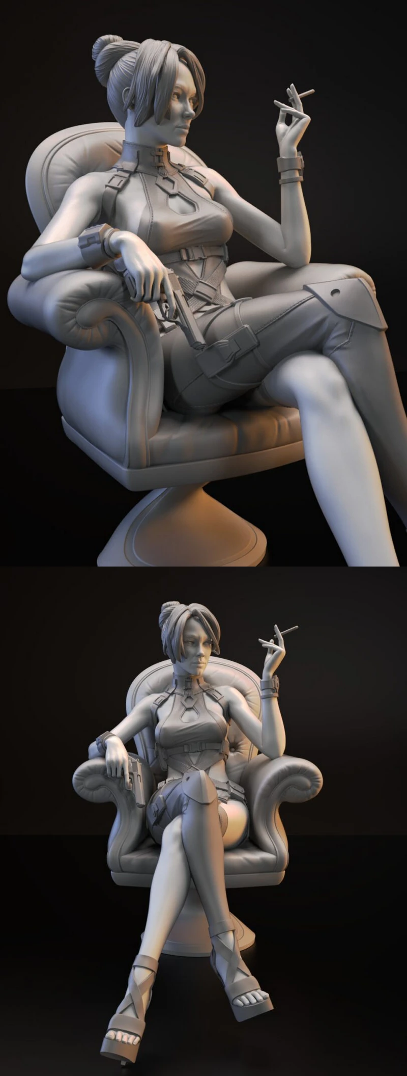 MadameA STL model for 3D printing