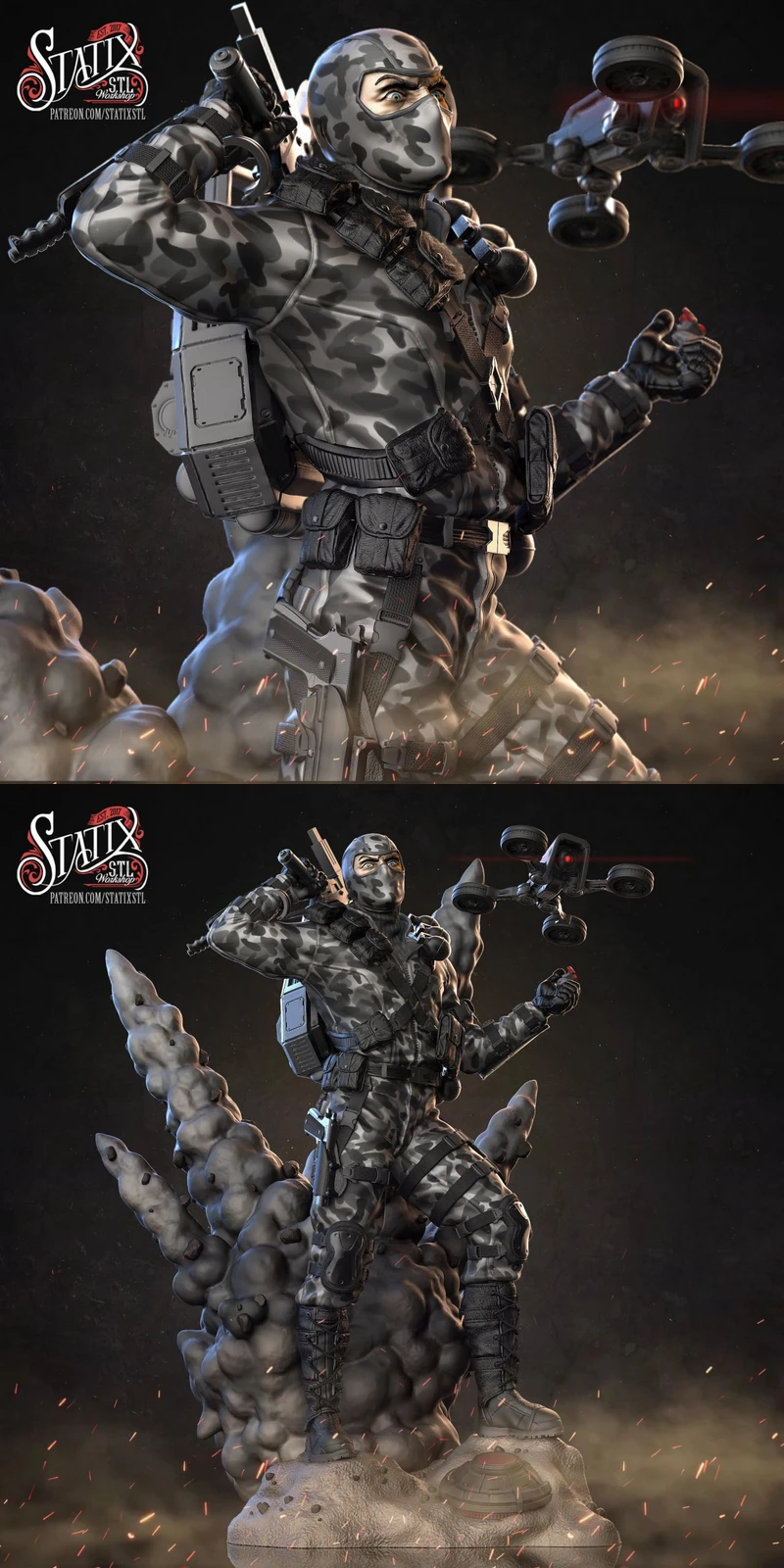 FIREFLY STL model for 3D printing