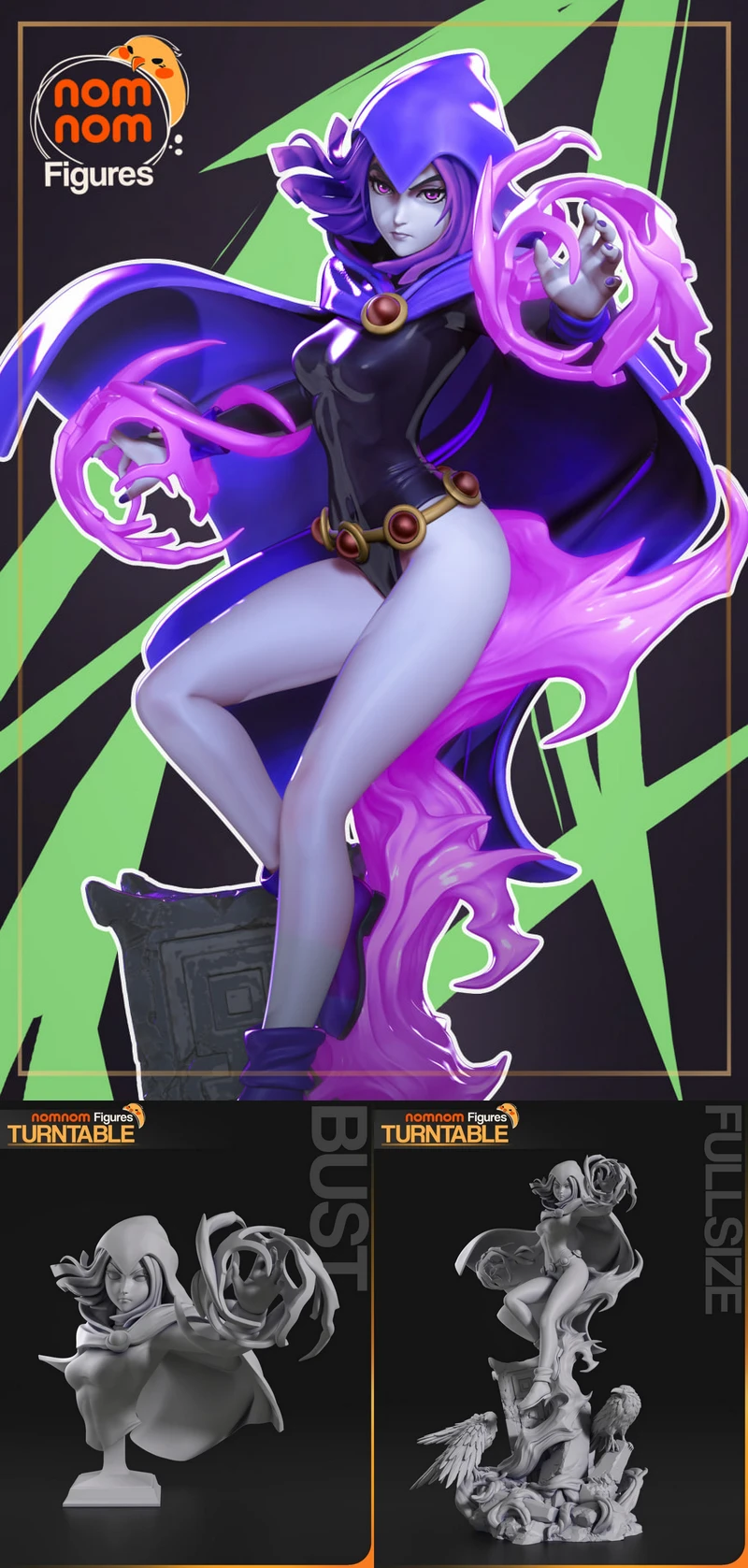 Raven – Teen Titans STL model for 3D printing