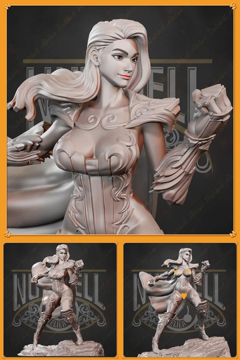 Superhero STL model for 3D printing