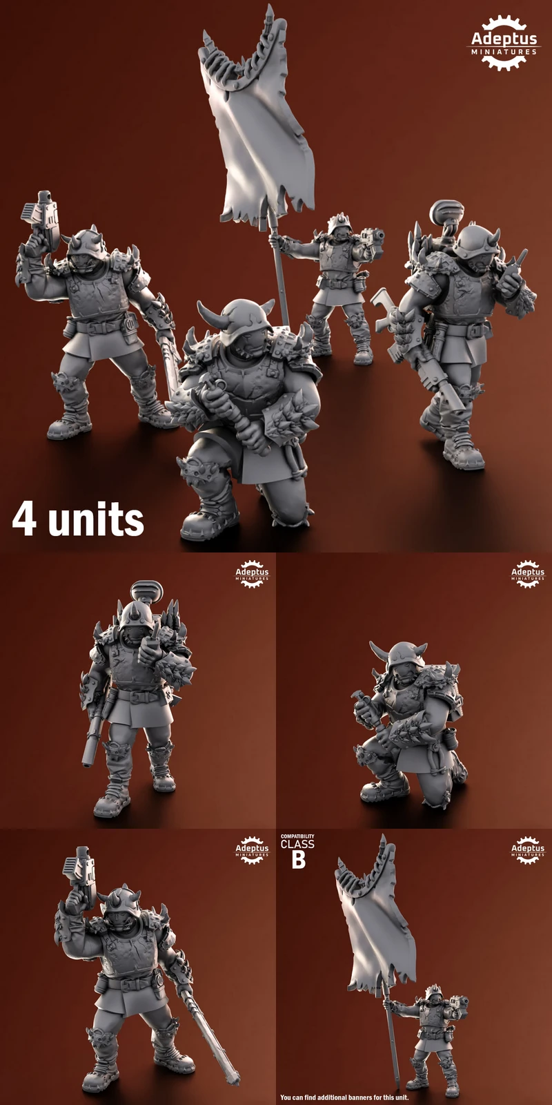 Command squad Twisted Horde A-1.107 STL model for 3D printing