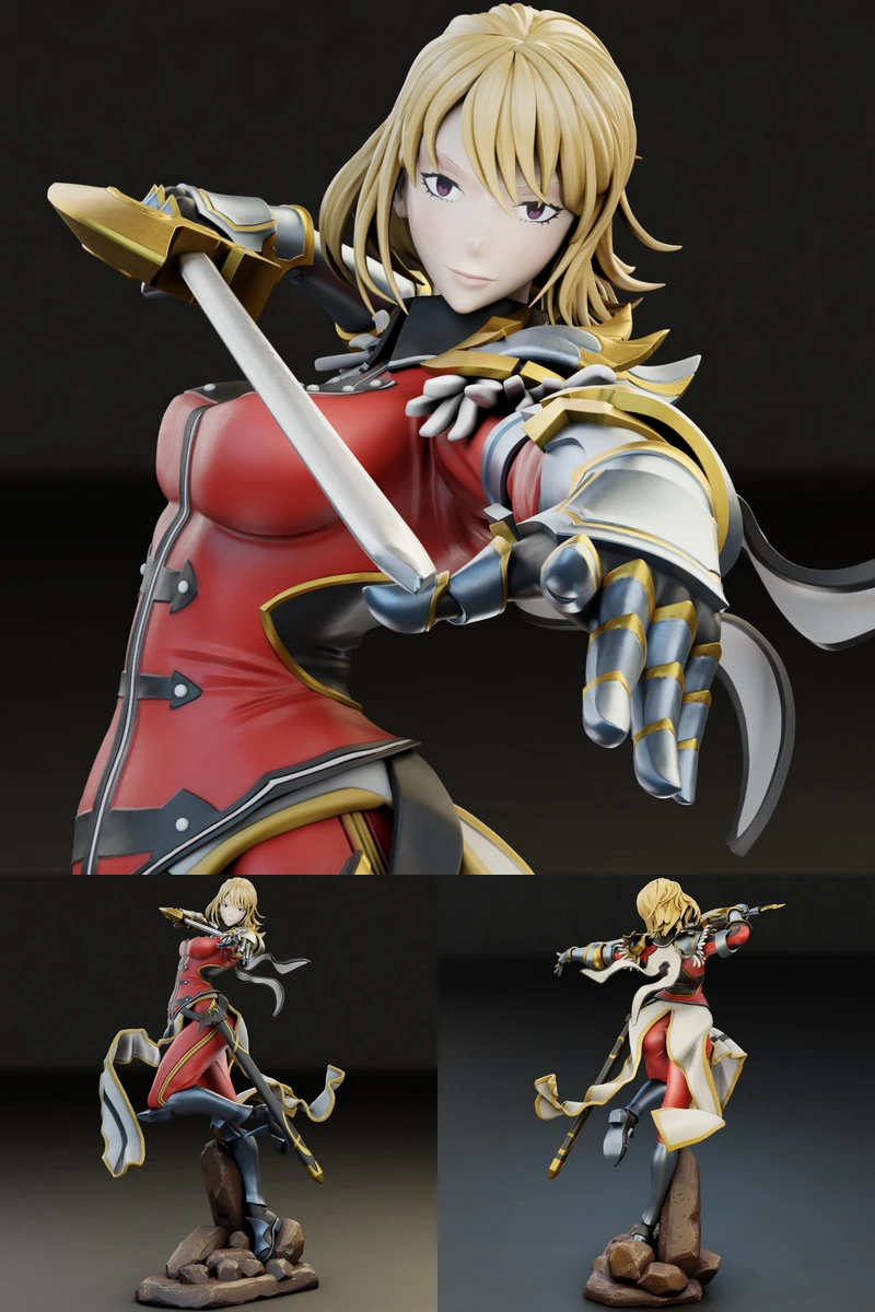 Solo Leveling – Cha Hae-In STL model for 3D printing