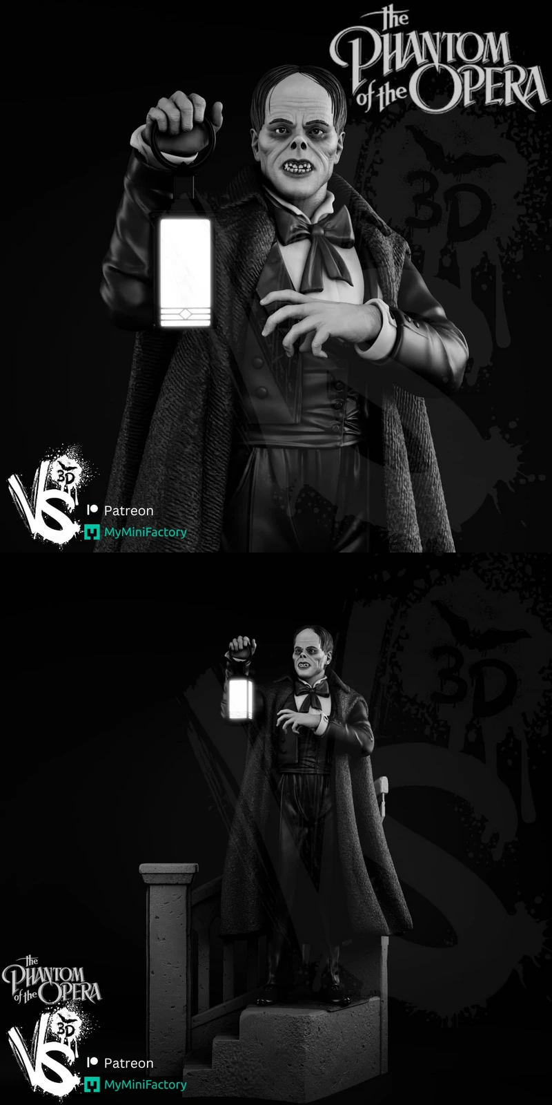 Classic Monsters – The Phantom of the Opera STL model for 3D printing
