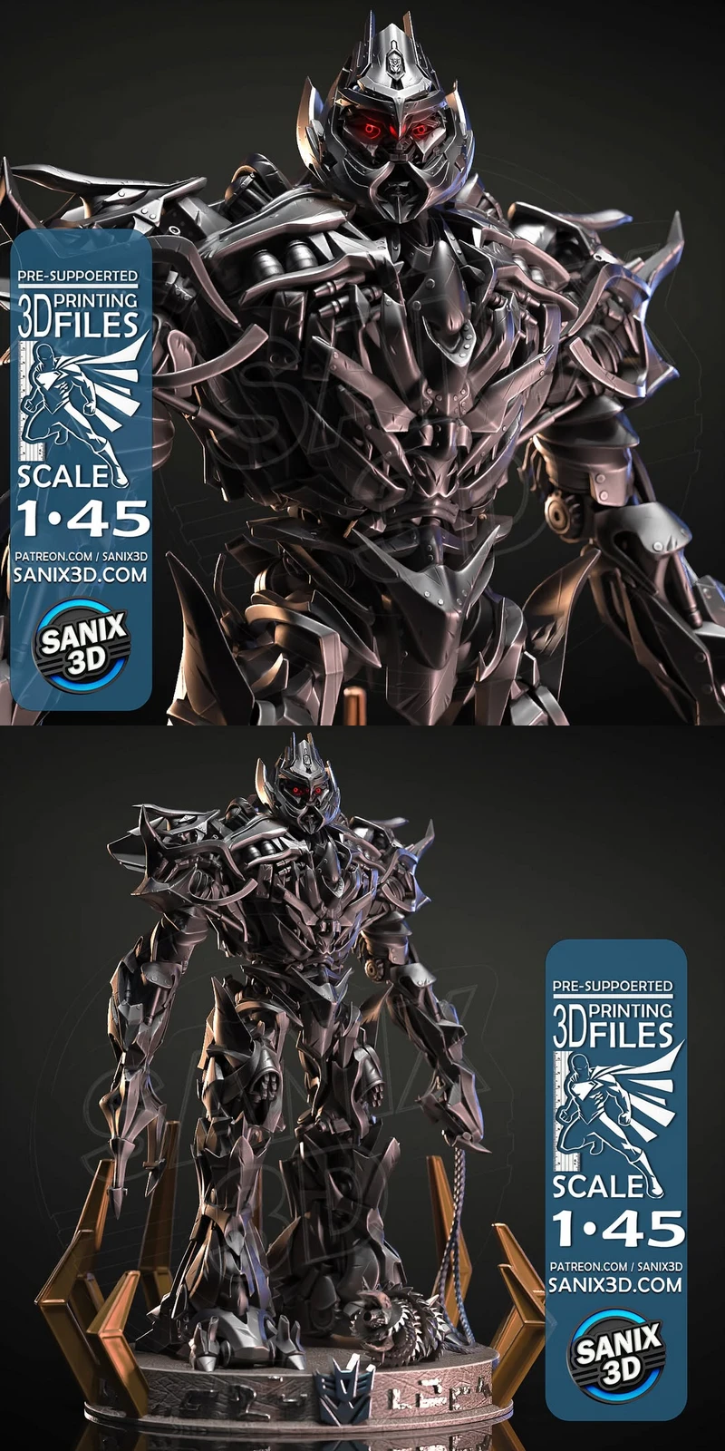 Megatron – Transformers STL model for 3D printing