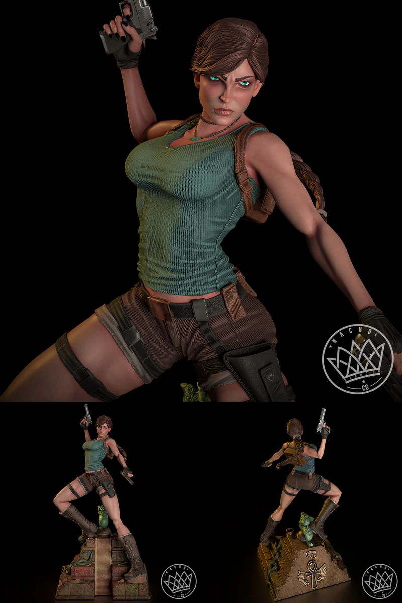 Lara Croft Tomb Raider – Statue STL model for 3D printing