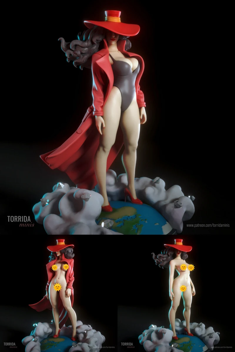 Carmen Torrida STL model for 3D printing