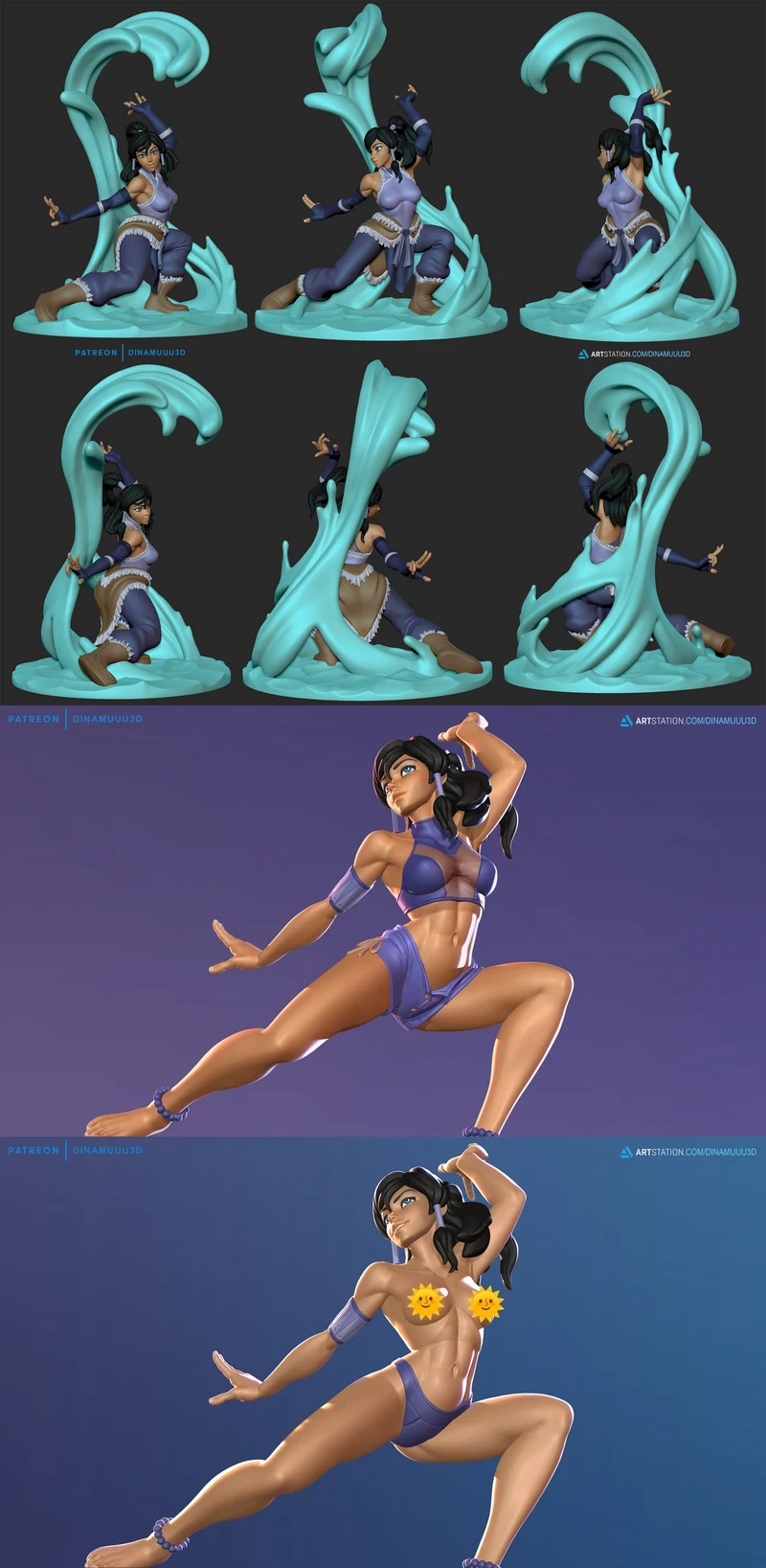 Avatar Korra STL model for 3D printing
