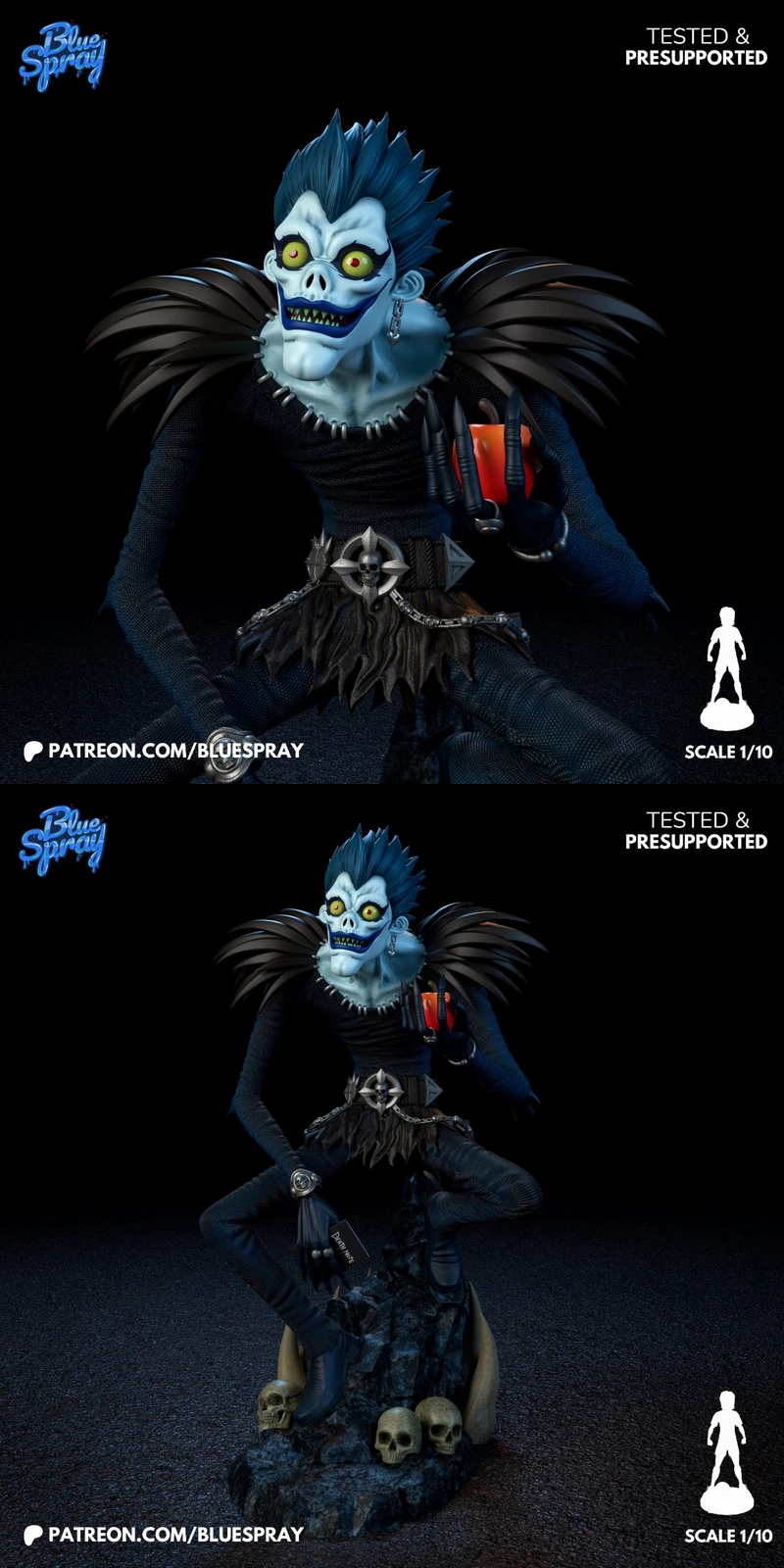 Ryuk Shinigami STL model for 3D printing