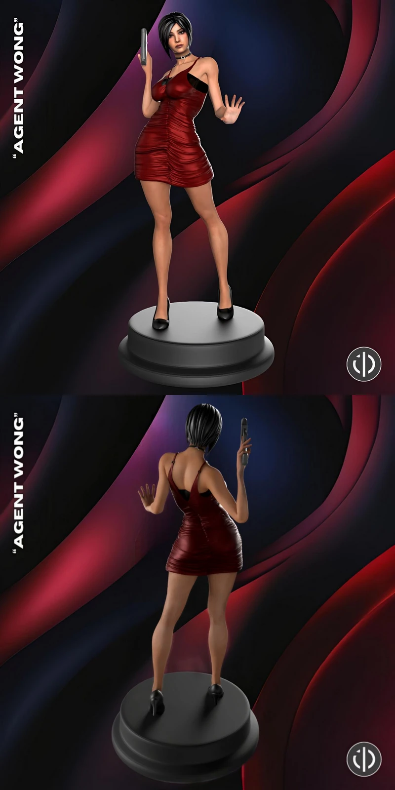 Agent Wong STL model for 3D printing