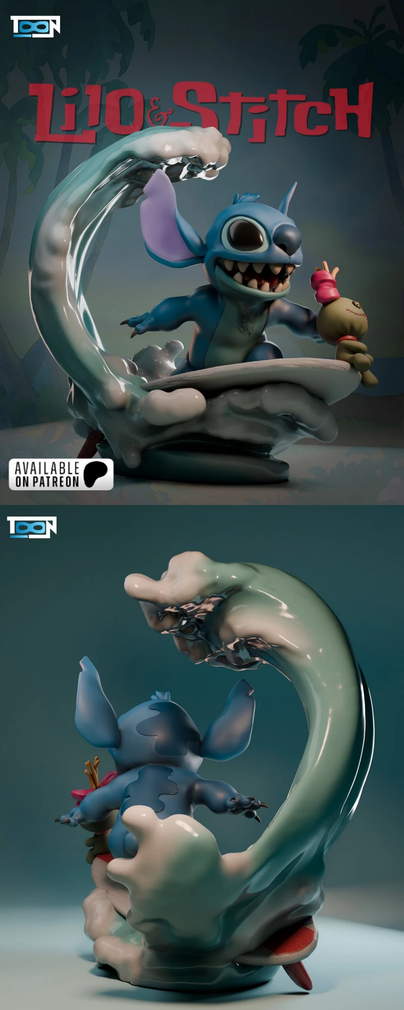 Stitch Surf STL model for 3D printing