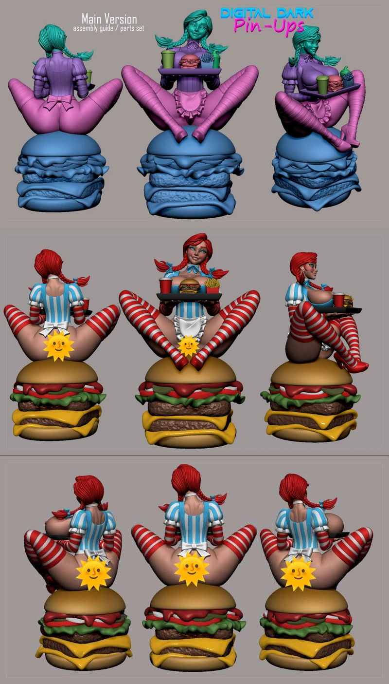 Wendy STL model for 3D printing