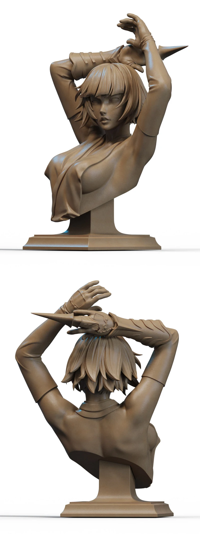 Soi Fon bust STL model for 3D printing