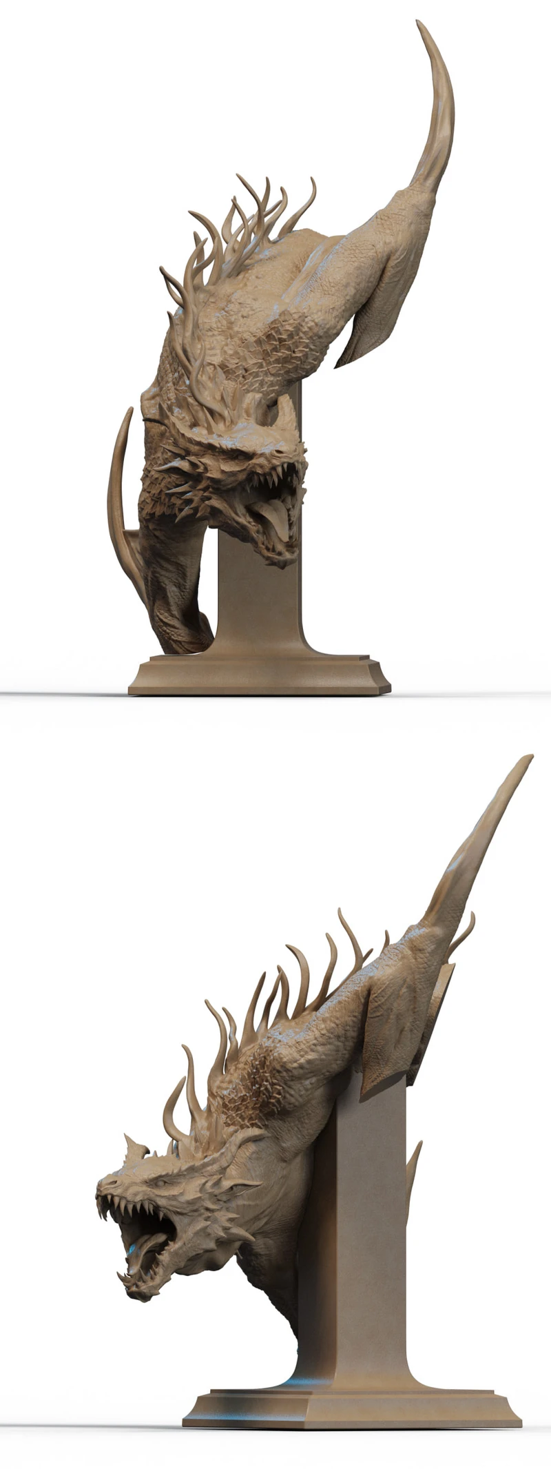 Fantasy Dragon STL model for 3D printing