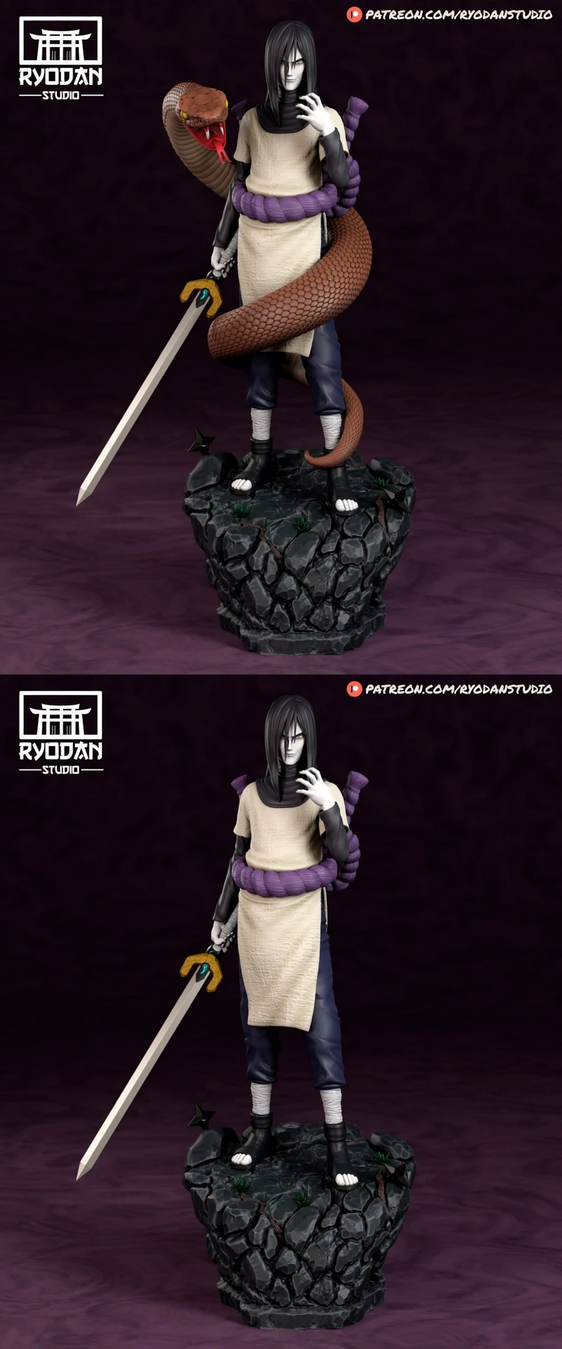 Orochimaru STL model for 3D printing