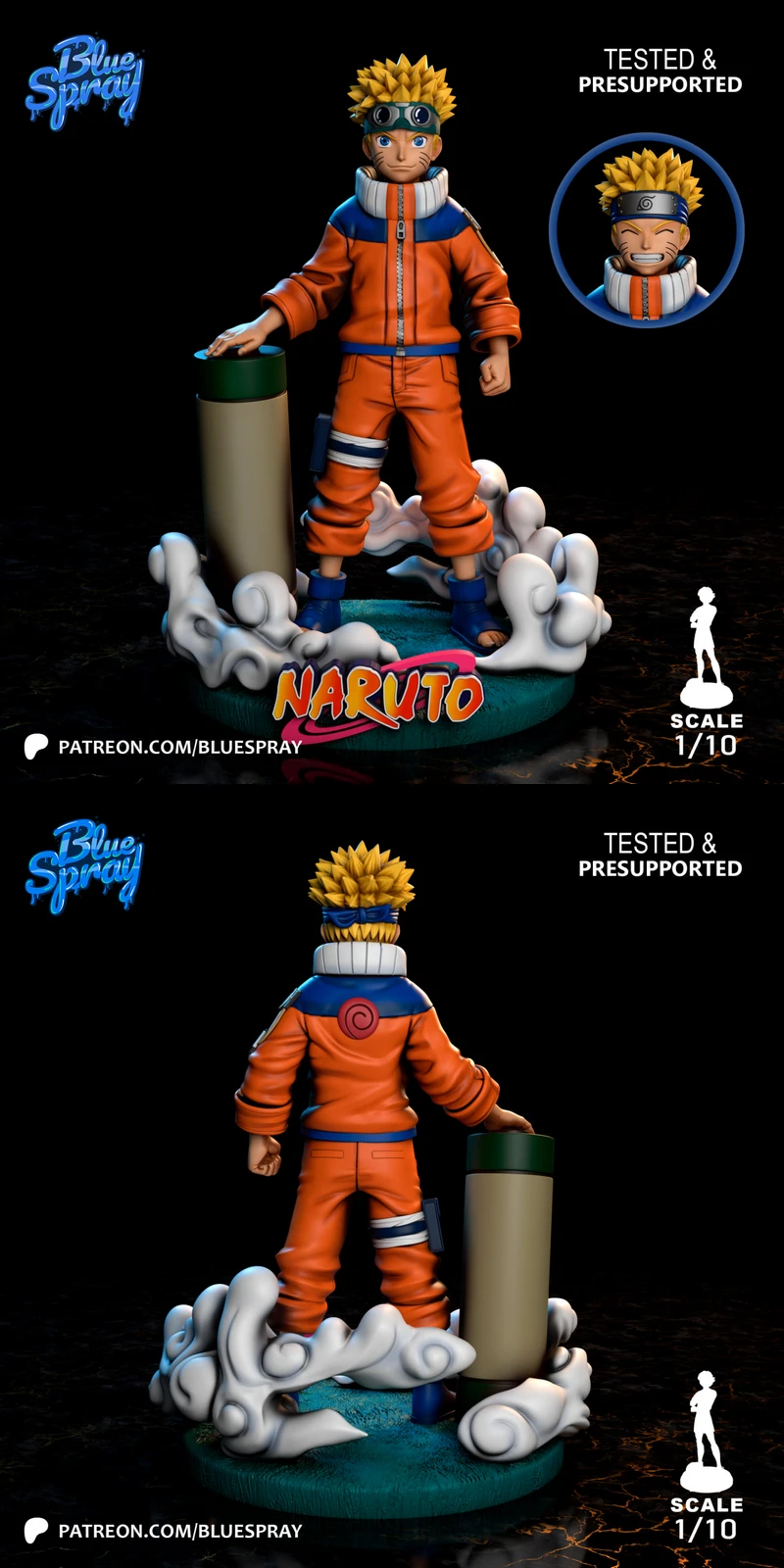 Naruto STL model for 3D printing