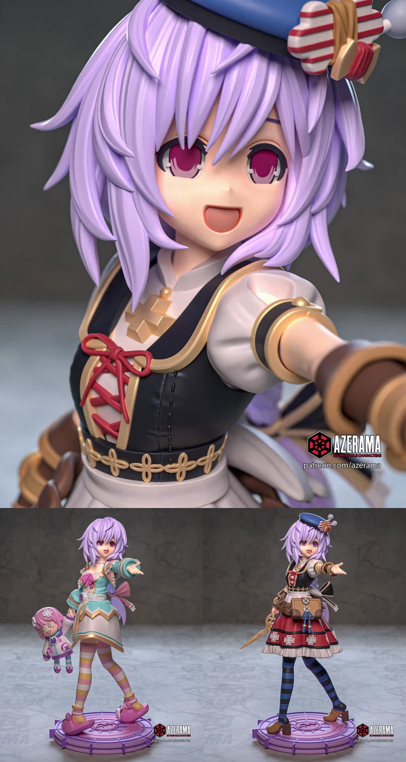 Hyperdimension Neptunia – Plutia STL model for 3D printing