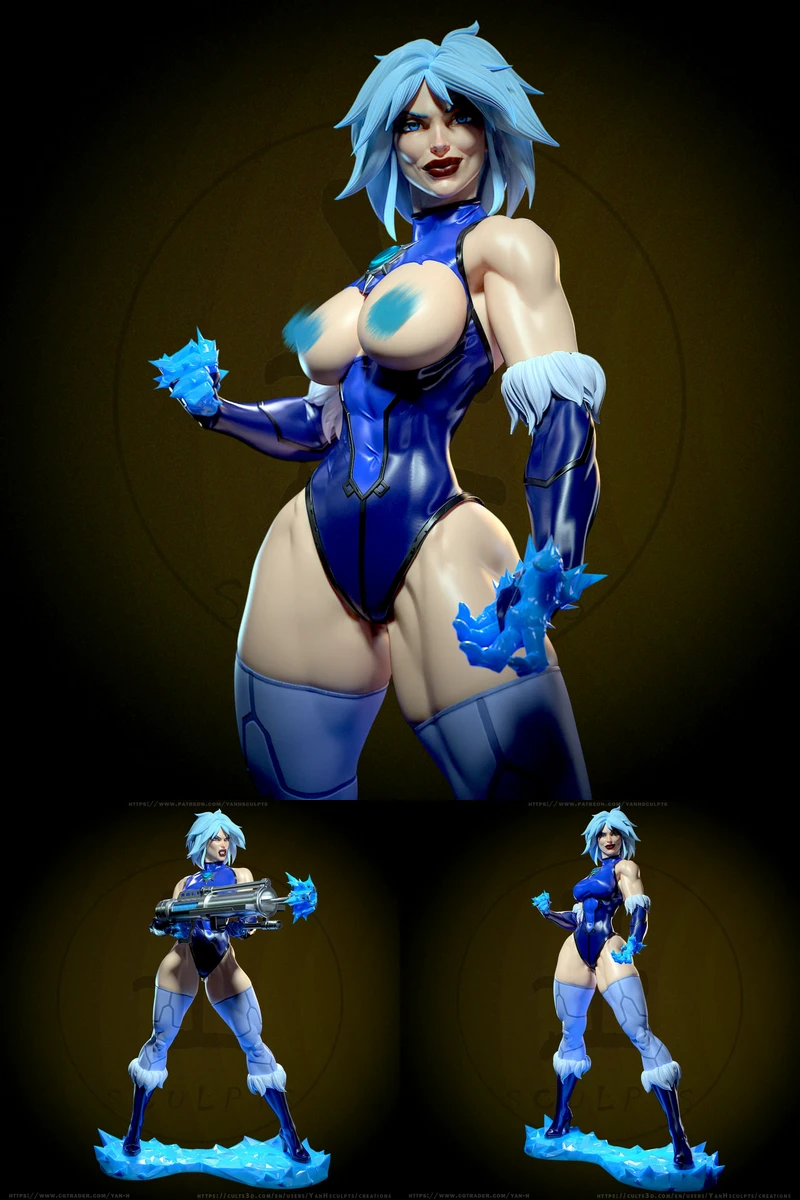 DC – Killer Frost STL model for 3D printing