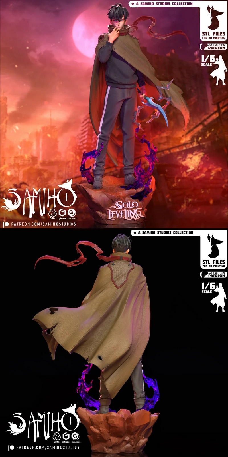Solo Leveling – Sung Jinwoo STL model for 3D printing