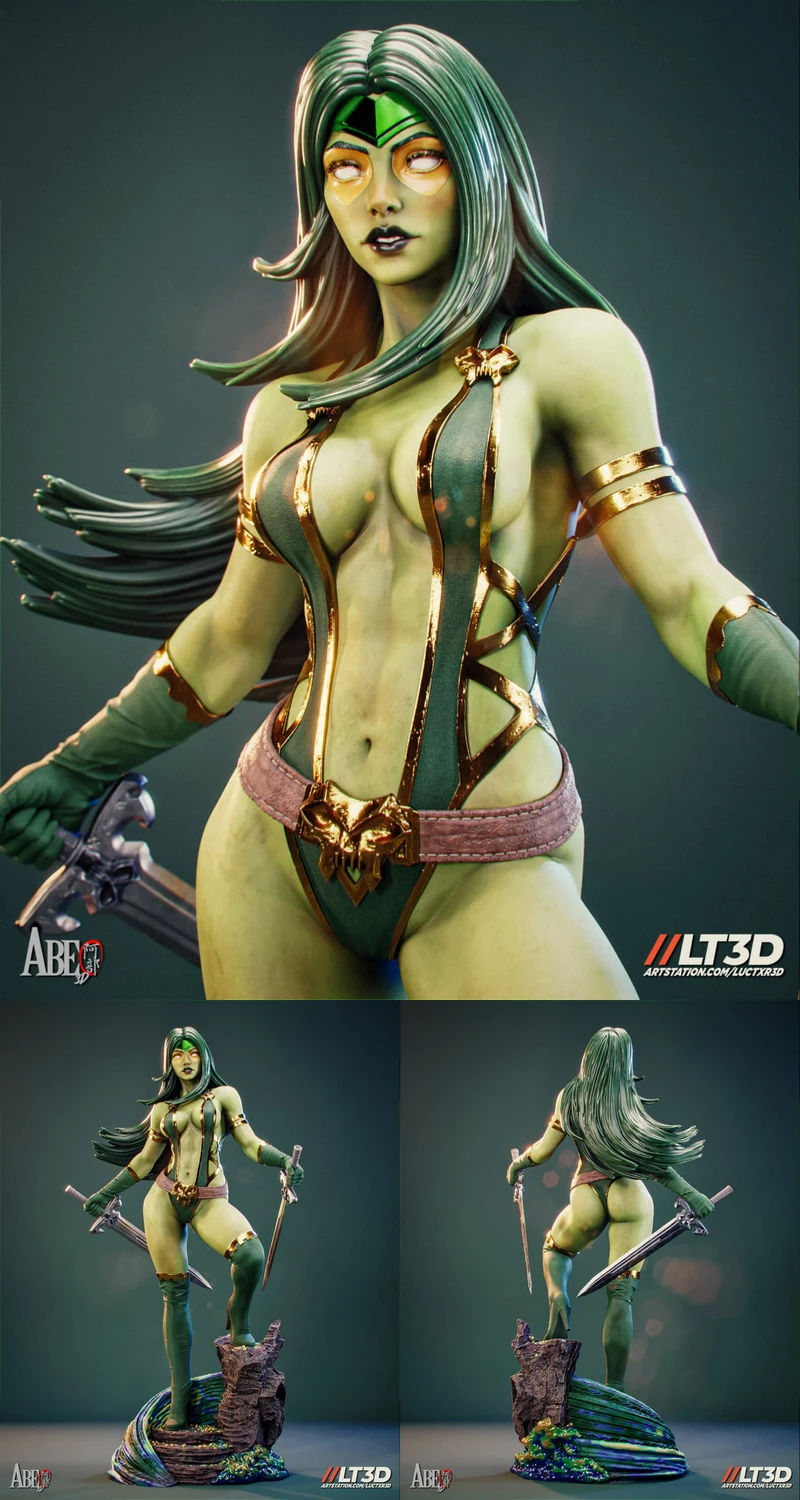 Gamora STL model for 3D printing