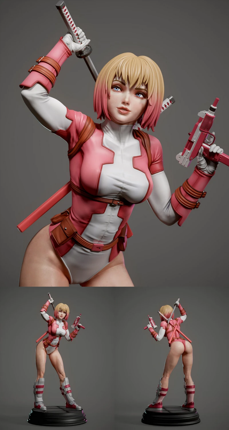 Gwenpool STL model for 3D printing