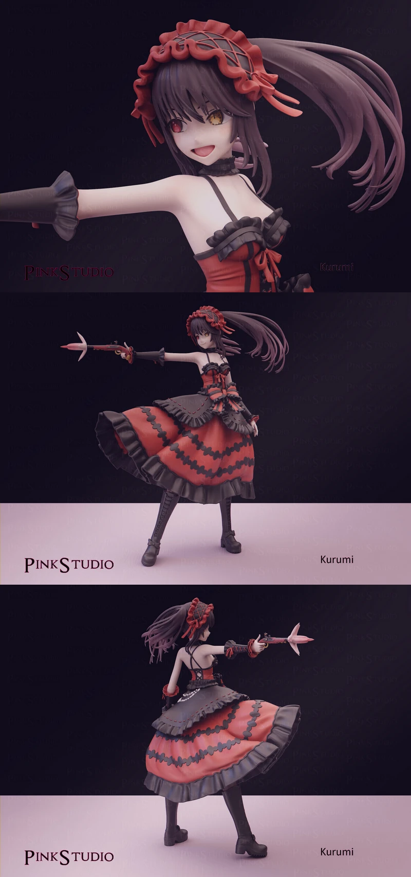 Date A Live – Kurumi Tokisaki STL model for 3D printing