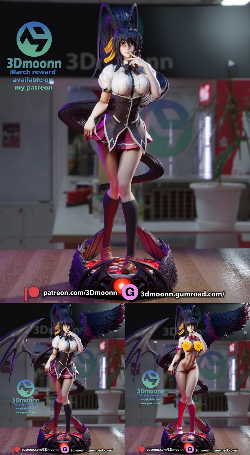 High School DxD – Akeno Himejima STL model for 3D printing