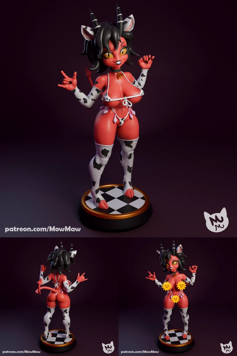 Demon Girl – Millie STL model for 3D printing