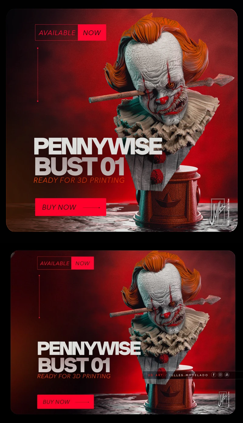 Pennywice – Bust STL model for 3D printing