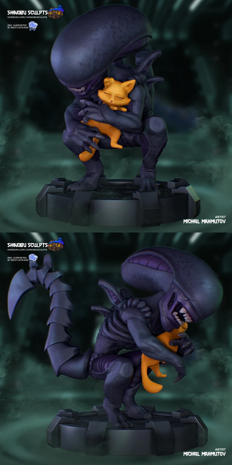 Chibi Xenomorph – Alien STL model for 3D printing