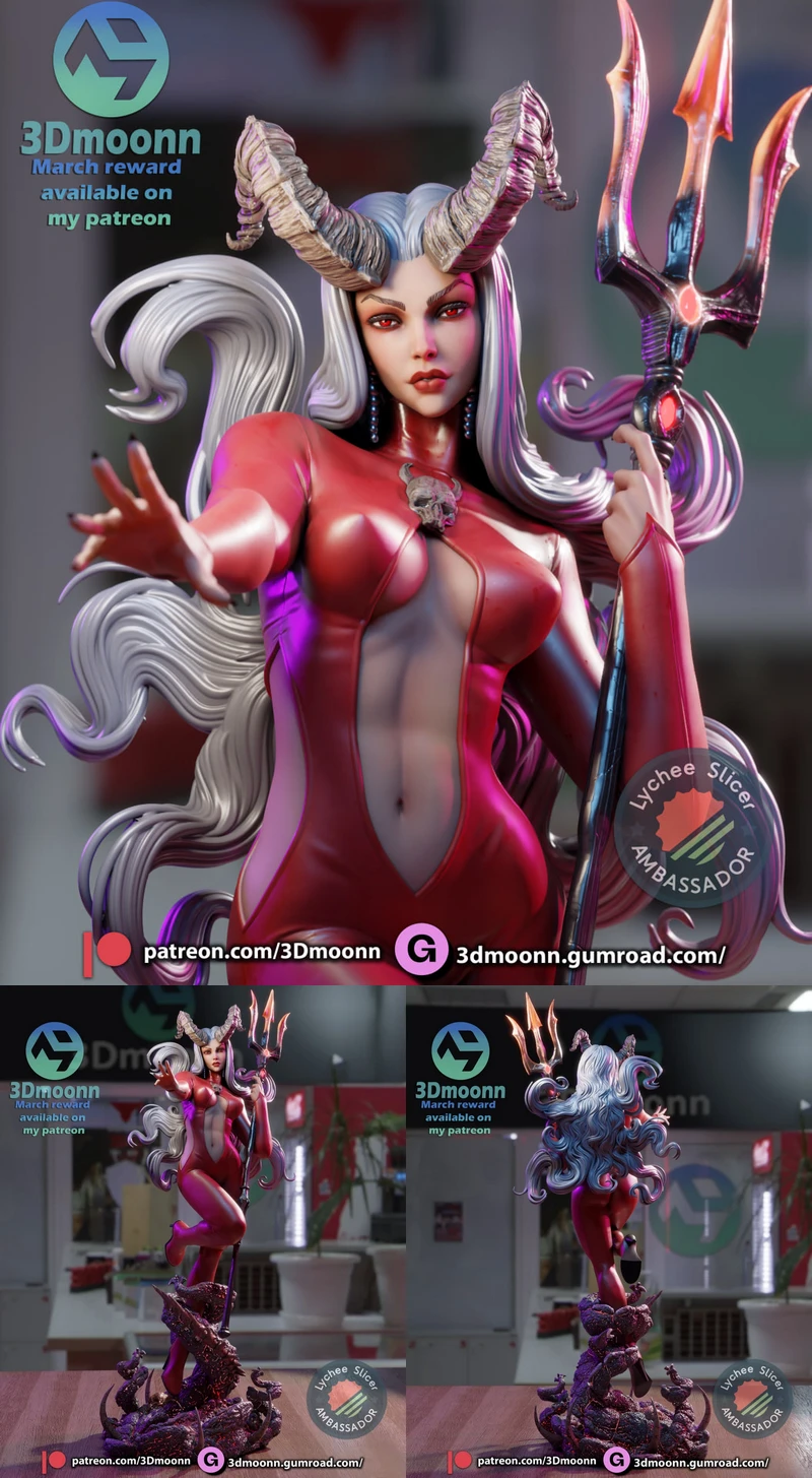 Marvel – Satana STL model for 3D printing