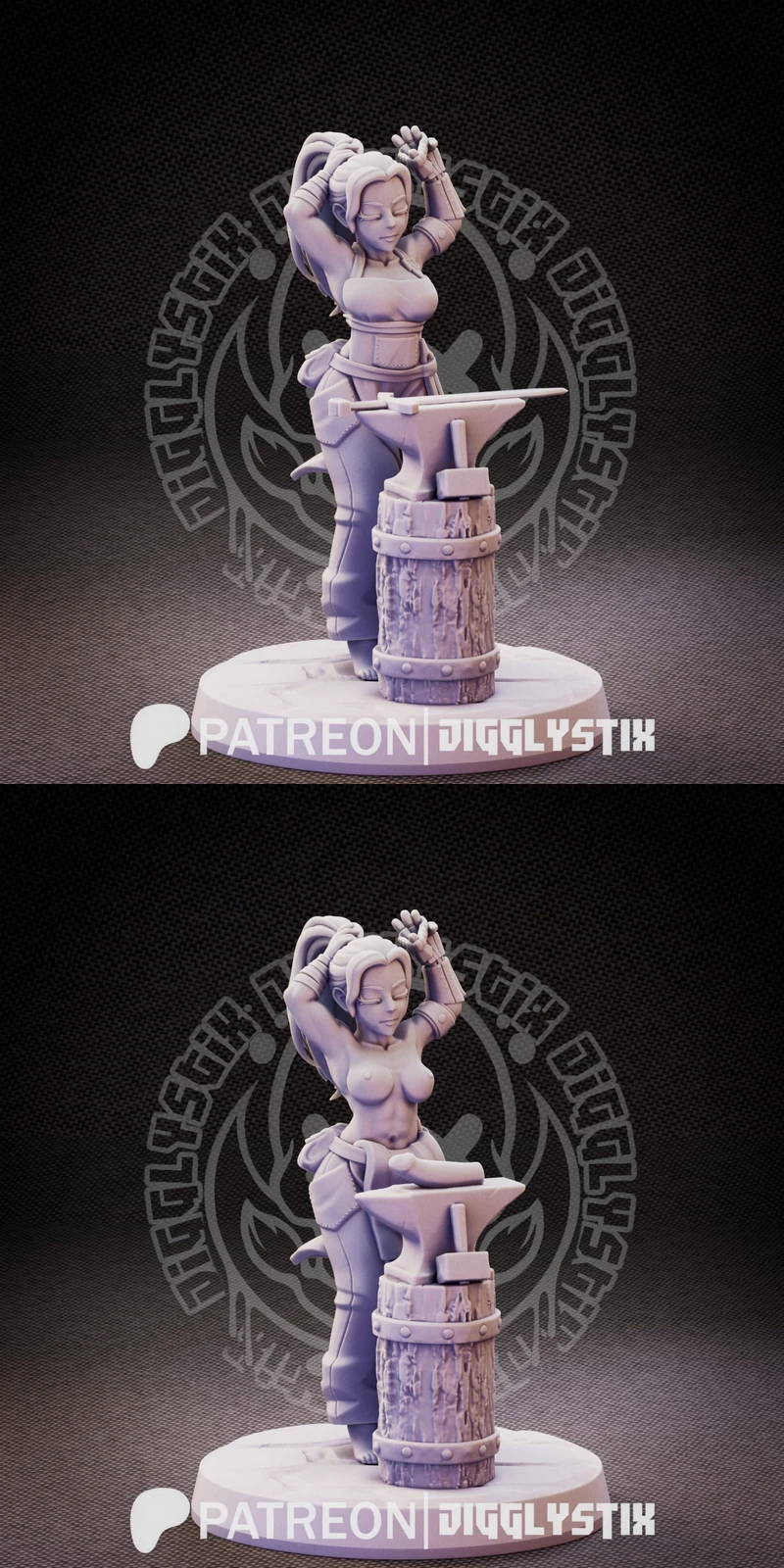 HairtieSmith – Blacksmith Bundle STL model for 3D printing