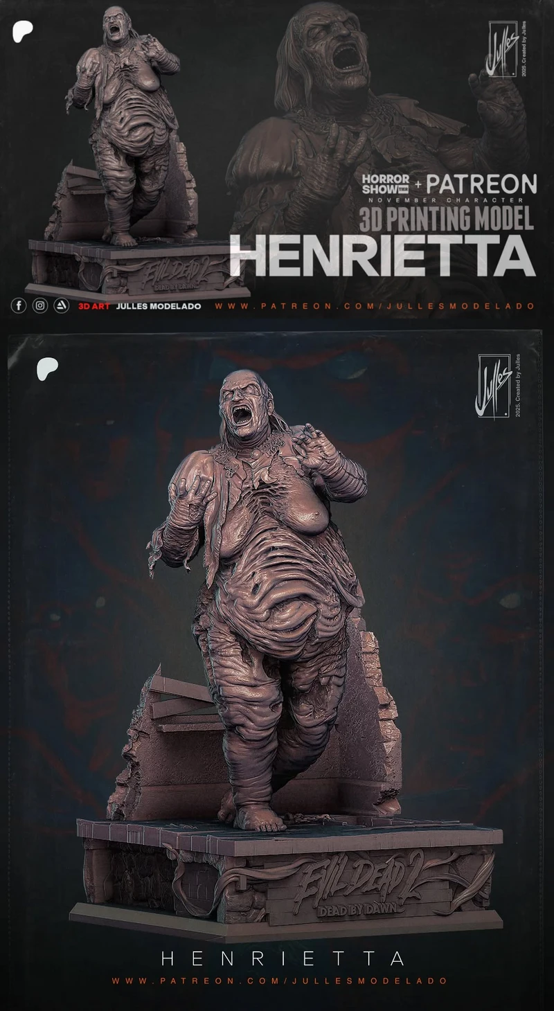 Henrietta STL model for 3D printing