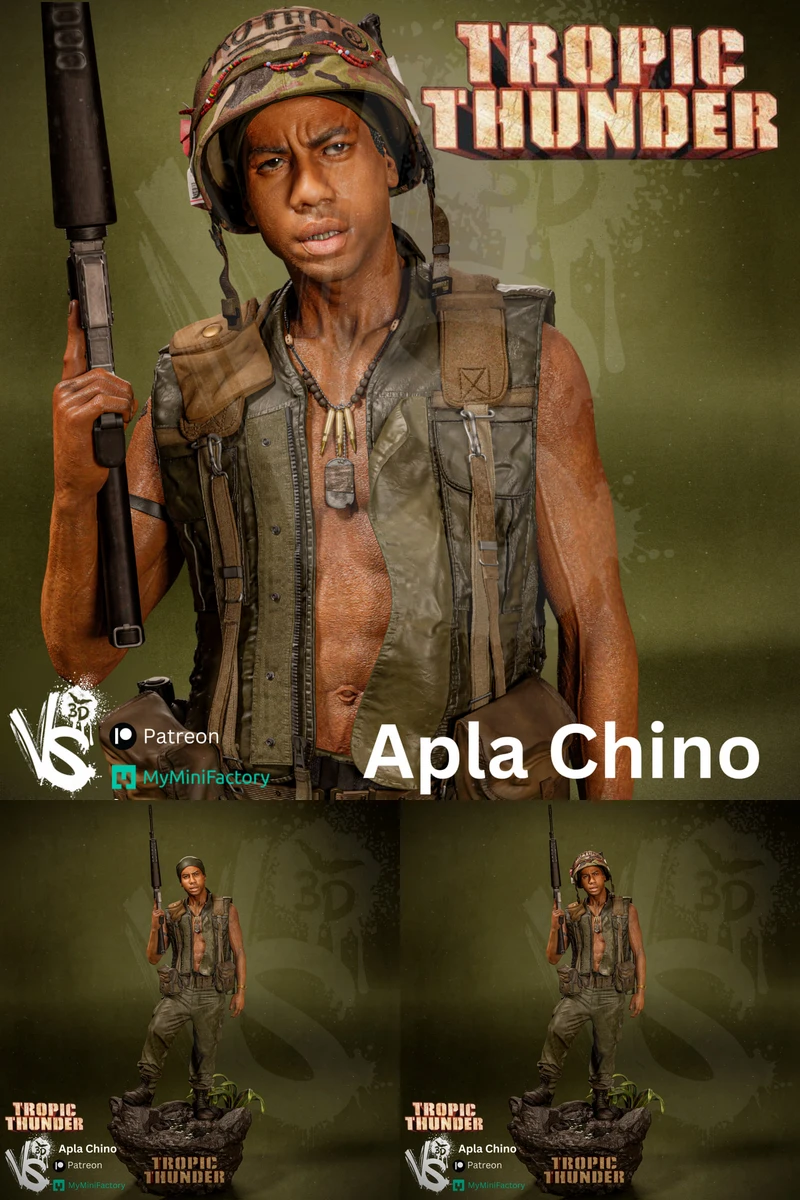 ALPA CHINO – Tropic Thunder STL model for 3D printing