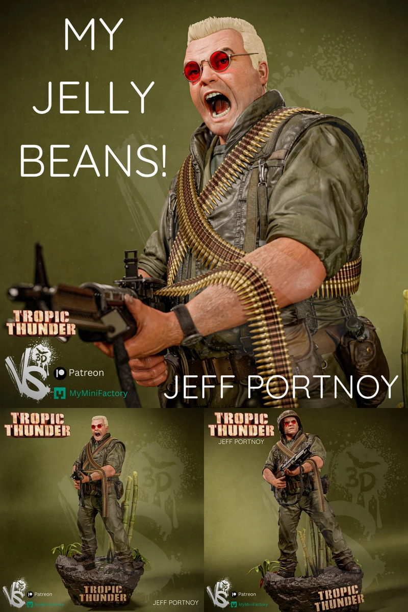 Jeff Portnoy – Tropic Thunder STL model for 3D printing