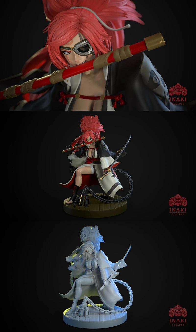 Guilty Gear – Baiken STL model for 3D printing