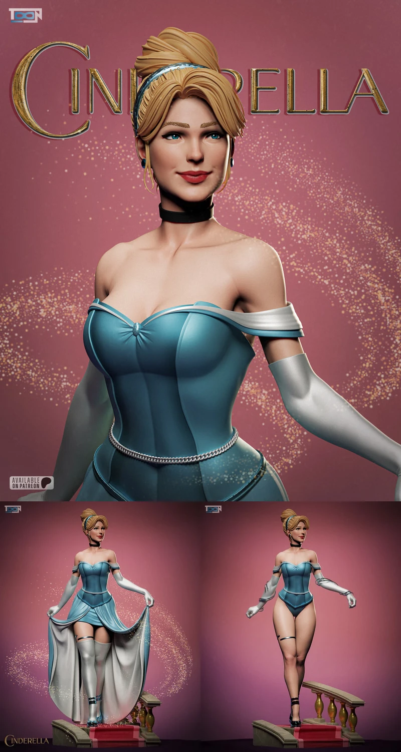 Ella of the Glass Slipper – Cinderella STL model for 3D printing