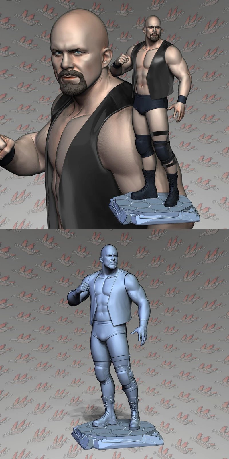STONE COLD STL model for 3D printing