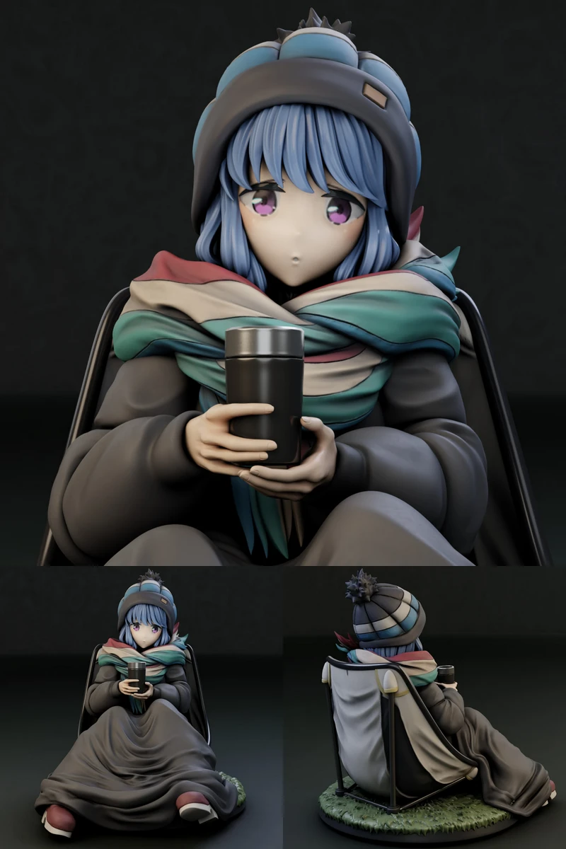 Laid Back Camp – Rin Shima STL model for 3D printing