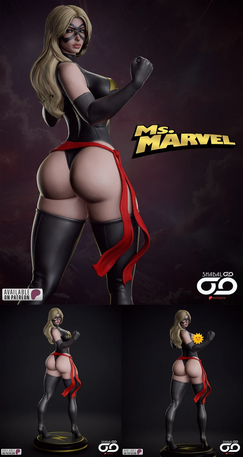 Ms. Marvel STL model for 3D printing