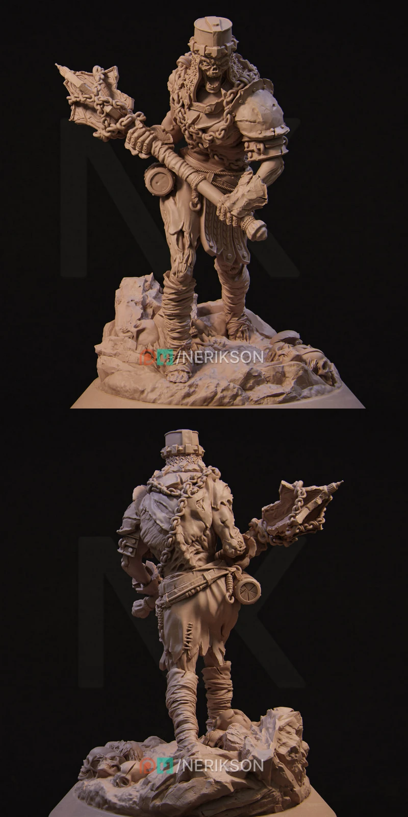 Undead Brute STL model for 3D printing