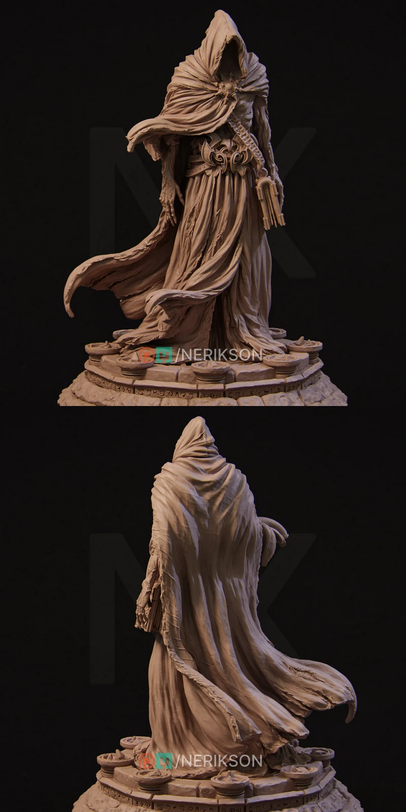 Undead Sorcerer STL model for 3D printing