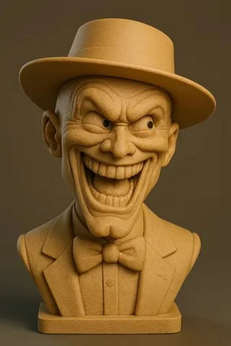 Jim Carry bust STL model for 3D printing