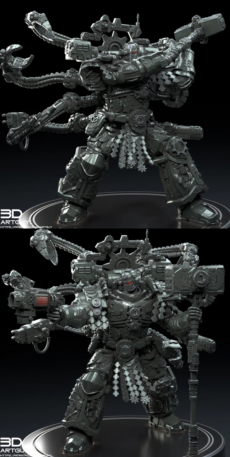 The Mannis Command Shooting STL model for 3D printing