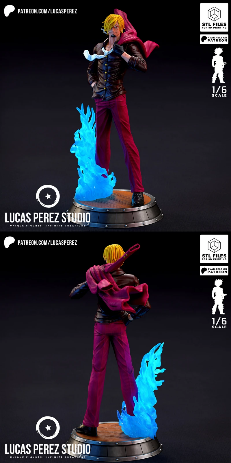 SANJI STL model for 3D printing
