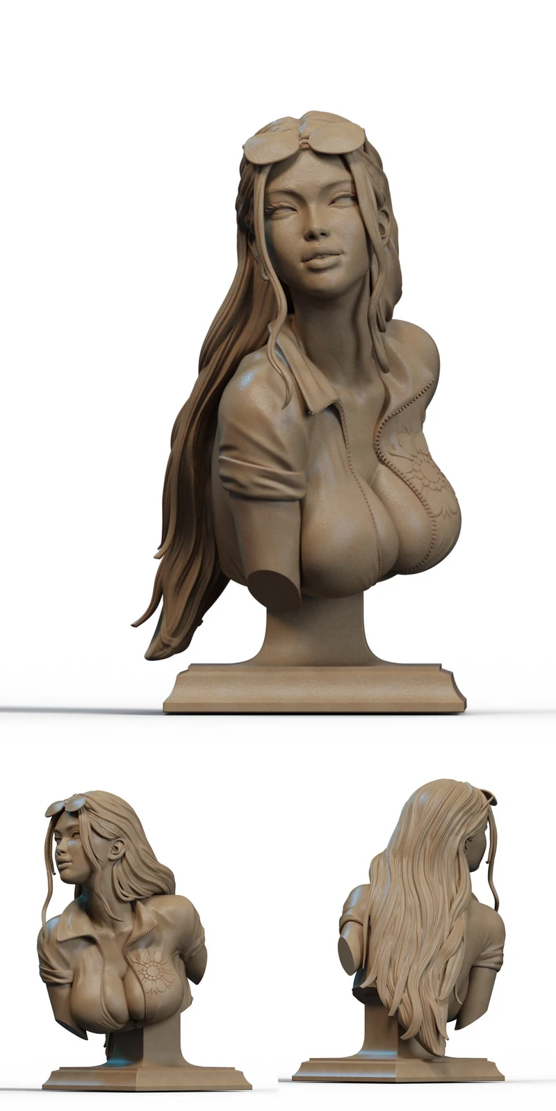 Nico Robin Bust STL model for 3D printing