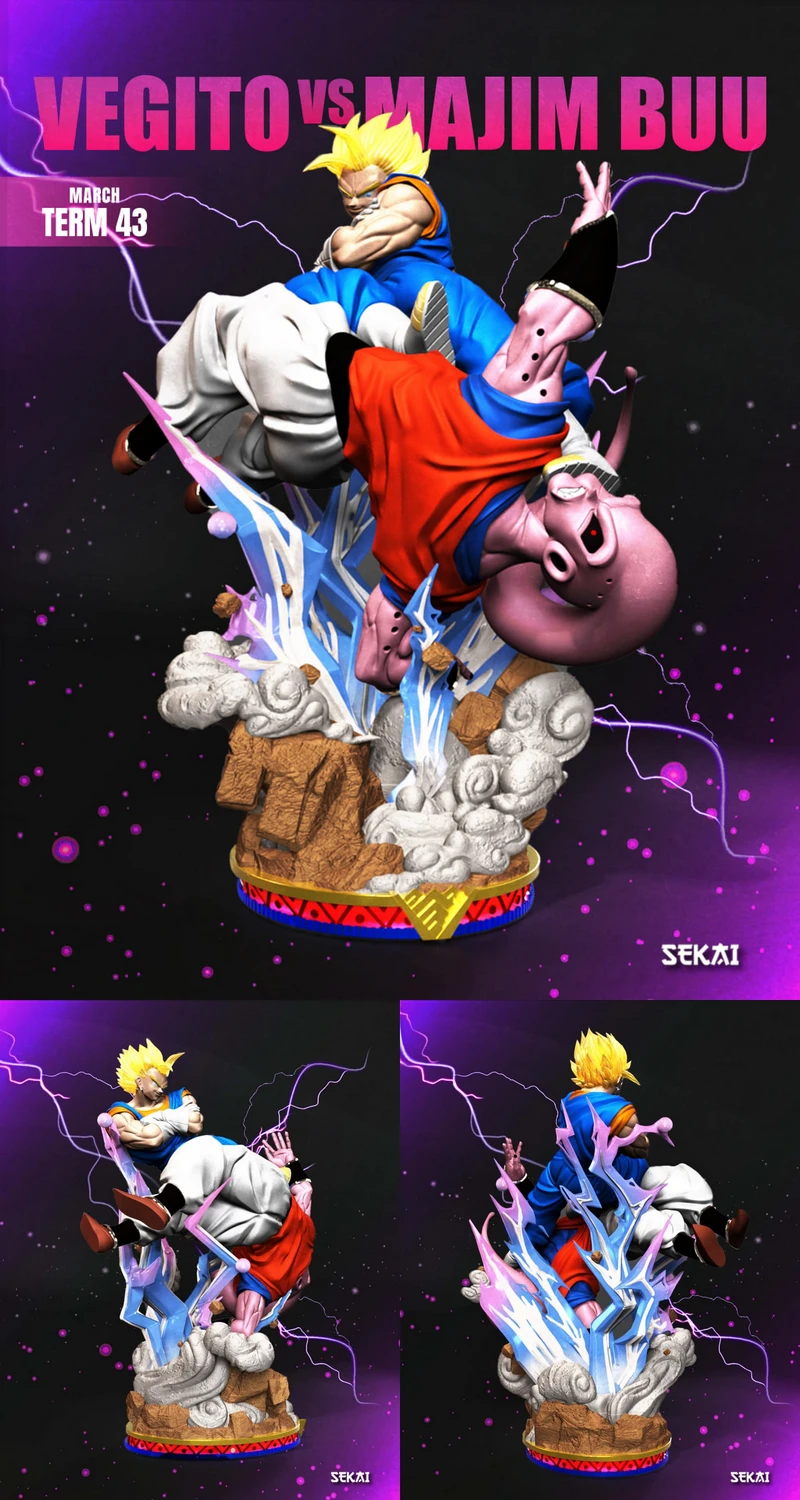 Vegito vs Majin Boo – Dragon Ball STL model for 3D printing
