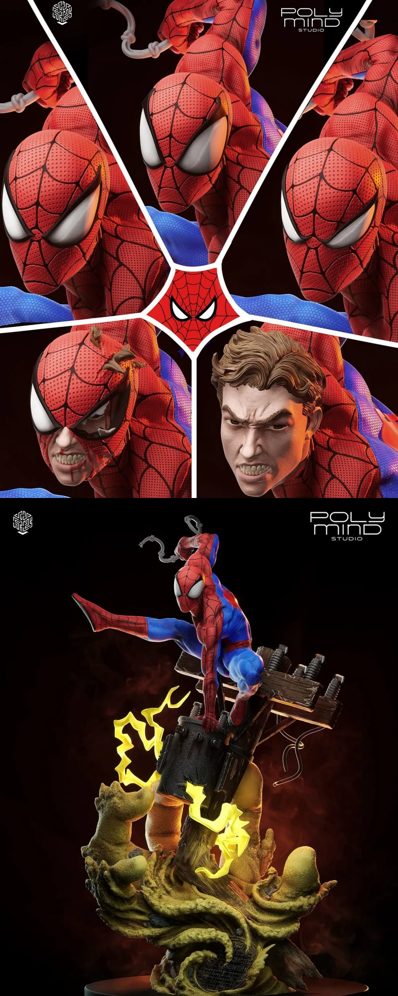 Spider Man STL model for 3D printing
