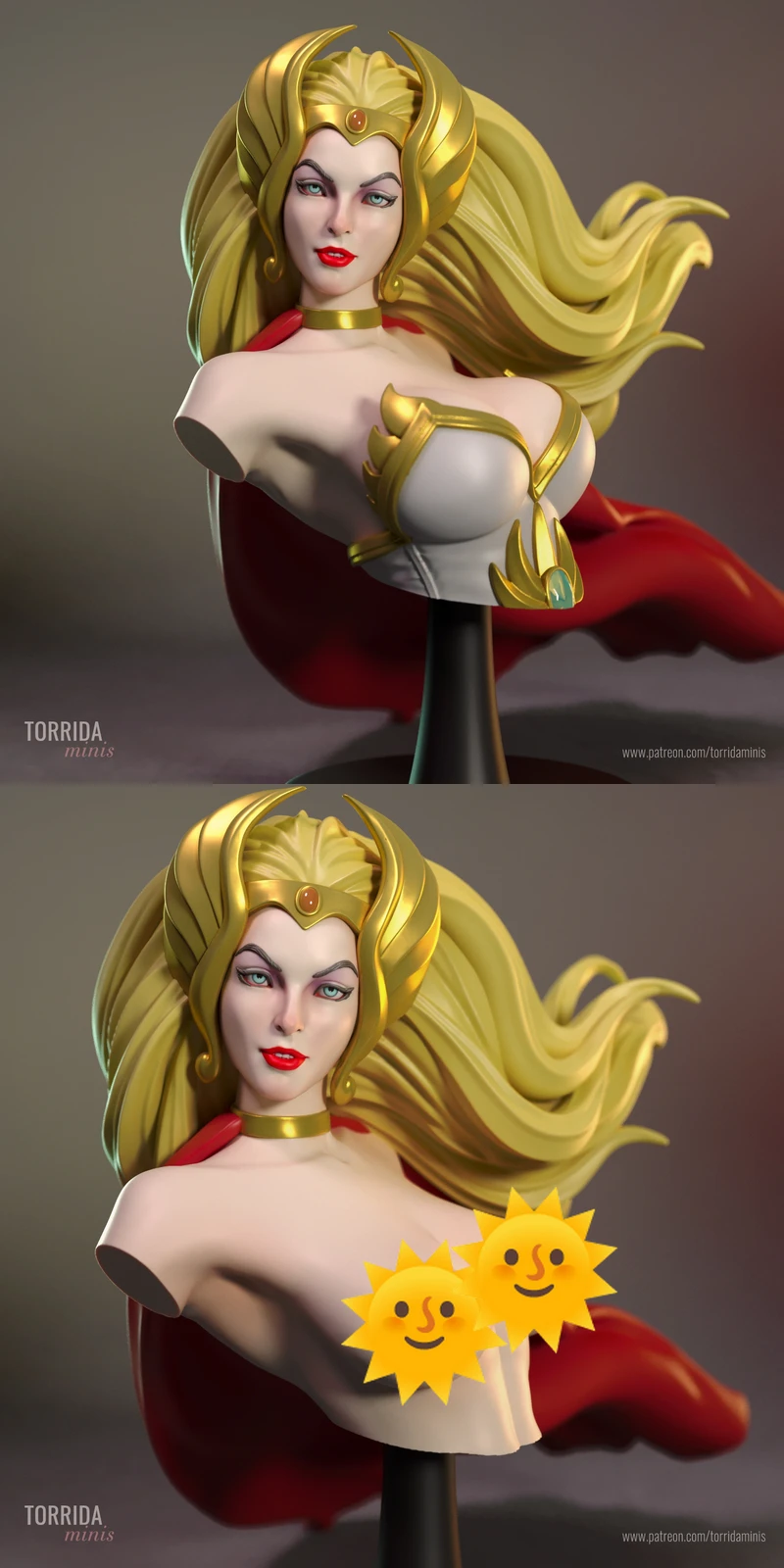She-Ra Bust – Heroic Fantasy STL Model for 3D Printing STL model for 3D printing
