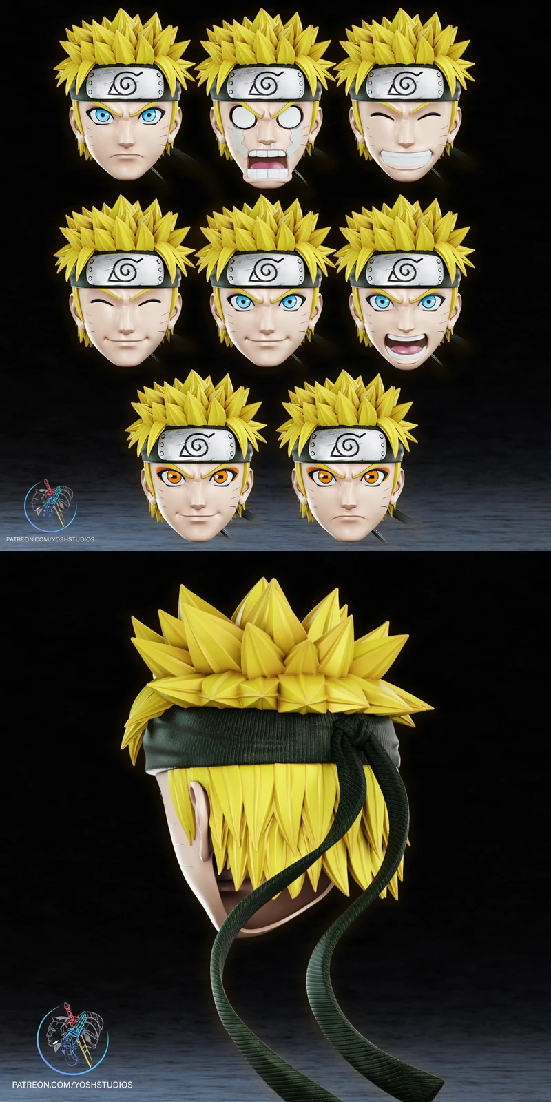 Naruto Mask STL File | 3D Printable Cosplay Prop STL model for 3D printing